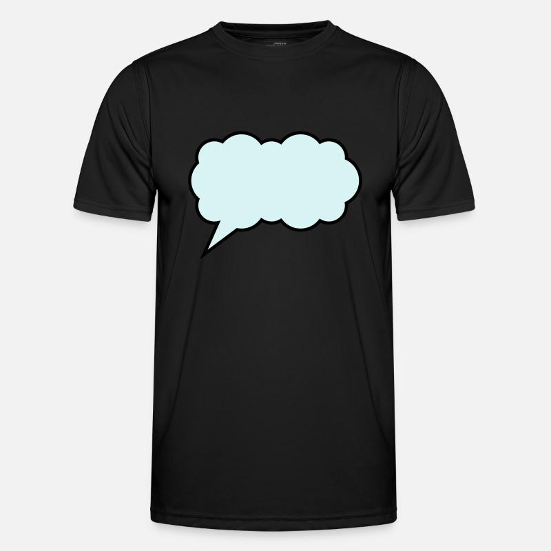 cloud bubble design - Men's Functional T-Shirt - black
