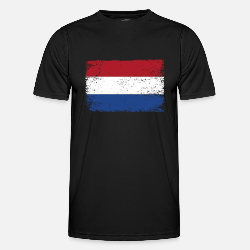 Drapeau Holland Pays-Bas Drapeau pour les patriotes T-shirt sport Homme