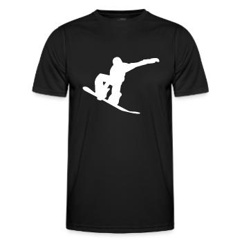 Snowboard Snowboarder - T-shirt sport Homme - noir - Devant - AI Model Male 178 dark (178cm)