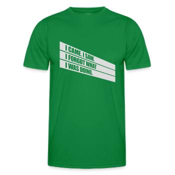 I came saw forget - Men's Functional T-Shirt - kelly green - Front - AI Model Male 178 dark (178cm)