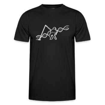Fishing Fishing Fishing Fishing Fishing Fishing Hooks - Men's Functional T-Shirt - black - Front - AI Model Male 178 dark (178cm)