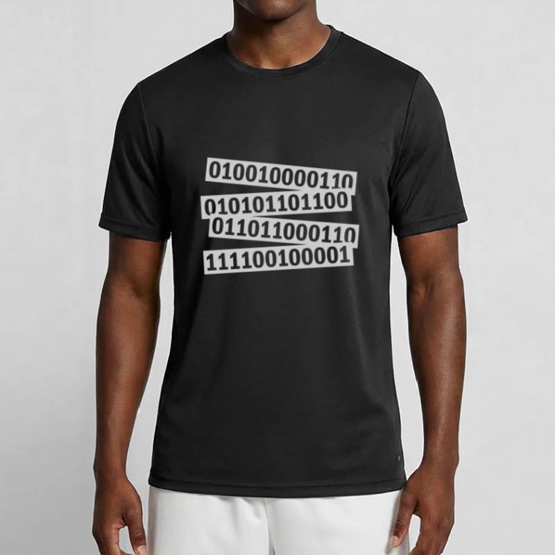 Langage de programme de code binaire T-shirt sport Homme