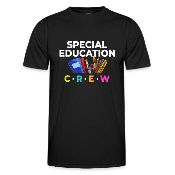 Special education Special education Promoting special needs - Men's Functional T-Shirt - black - Front - AI Model Male 178 dark (178cm)