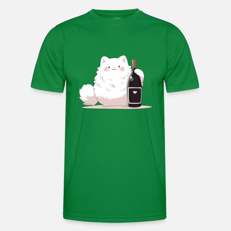 Wine Kitty Men's Functional T-Shirt