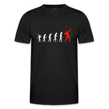 Archer Evolution Sport - T-shirt sport Homme - noir - Devant - AI Model Male 178 dark (178cm)