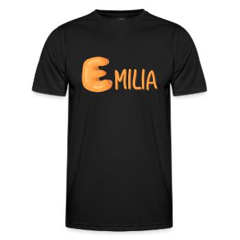Emilia - Men's Functional T-Shirt - black - Front - AI Model Male 178 dark (178cm)
