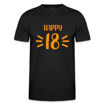 18th Birthday Gift Legal Age - Men's Functional T-Shirt - black - Front - AI Model Male 178 dark (178cm)