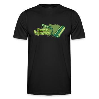 Peinture Chuchoteur Peinture Décoration artistique - T-shirt sport Homme - noir - Devant - AI Model Male 178 dark (178cm)