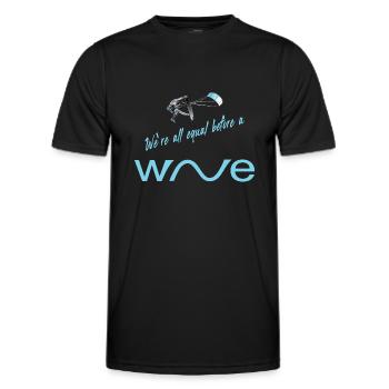 surf - Männer Funktions-T-Shirt - Schwarz - Vorne - AI Model Male 178 dark (178cm)