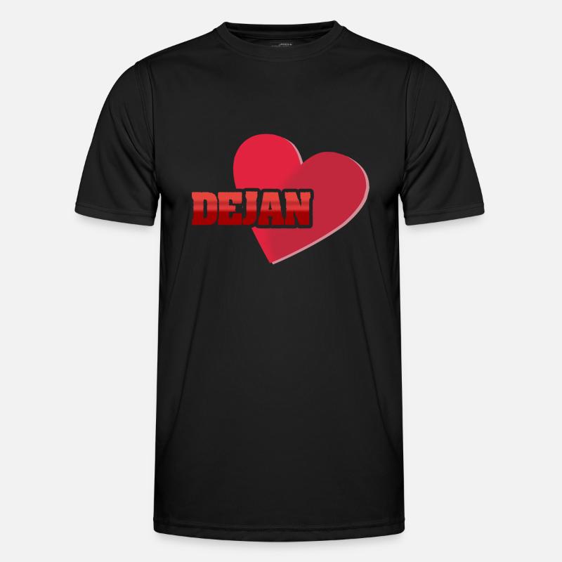 First name Dejan - Men's Functional T-Shirt - black