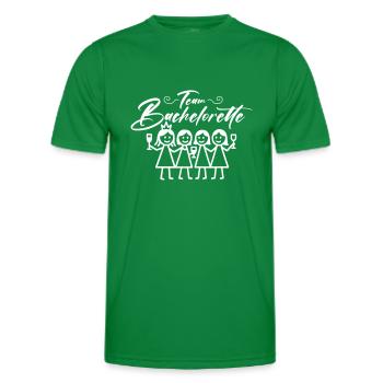 Bachelorette Team Mädels - Männer Funktions-T-Shirt - Kelly Green - Vorne - AI Model Male 178 dark (178cm)