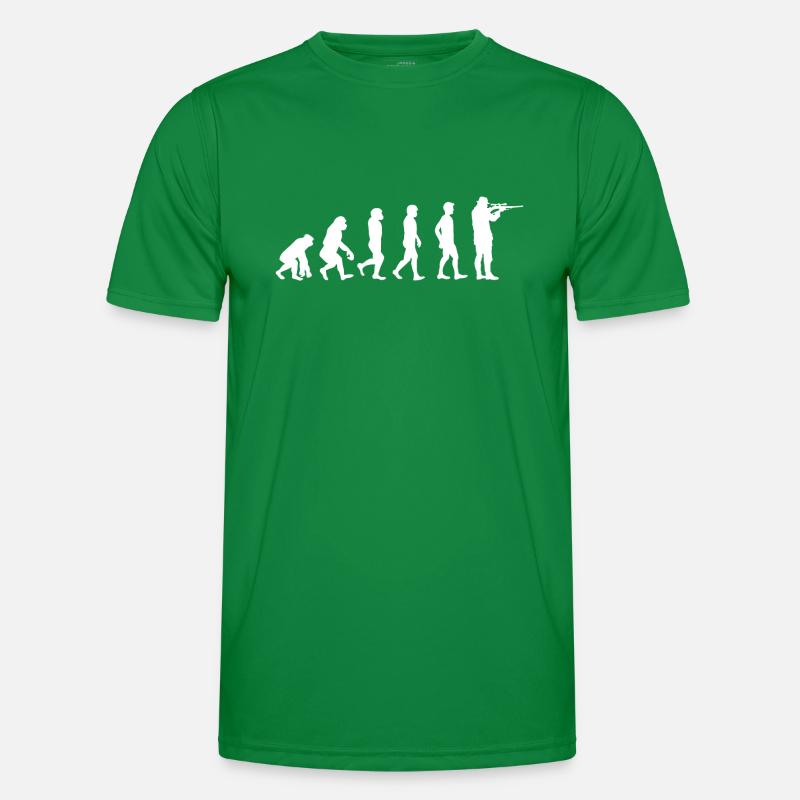Evolution chasseur chasseur de chemise de chasse cadeau de chasse T-shirt sport Homme