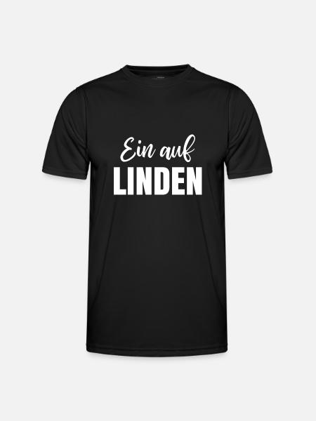 Ein auf LINDEN - Hannover Alternativer Stadtteil - Männer Funktions-T-Shirt - Schwarz