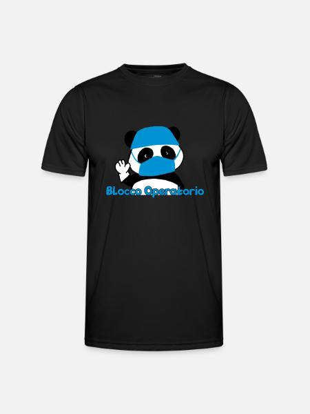 Bloc d'exploitation Panda - T-shirt sport Homme - noir