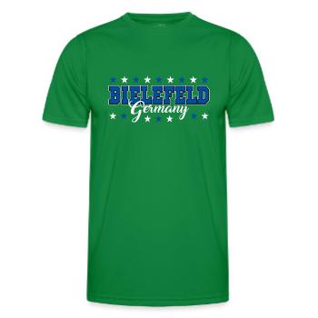 Bielefeld - Männer Funktions-T-Shirt - Kelly Green - Vorne - AI Model Male 178 dark (178cm)