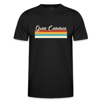 Gran Canaria - Kanaren - Spanien Kanarische Insel - Männer Funktions-T-Shirt - Schwarz - Vorne - AI Model Male 178 dark (178cm)