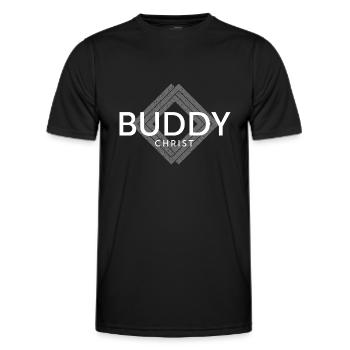 Buddy Christ - Men's Functional T-Shirt - black - Front - AI Model Male 178 dark (178cm)
