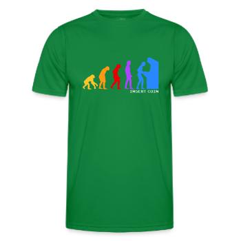 Evolution de l'homme - T-shirt sport Homme - vert - Devant - AI Model Male 178 dark (178cm)