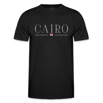 Kairo T-Shirt Outfit Design - Männer Funktions-T-Shirt - Schwarz - Vorne - AI Model Male 178 dark (178cm)