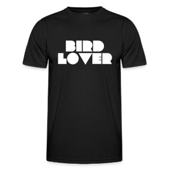 bird lover - Men's Functional T-Shirt - black - Front - AI Model Male 178 dark (178cm)