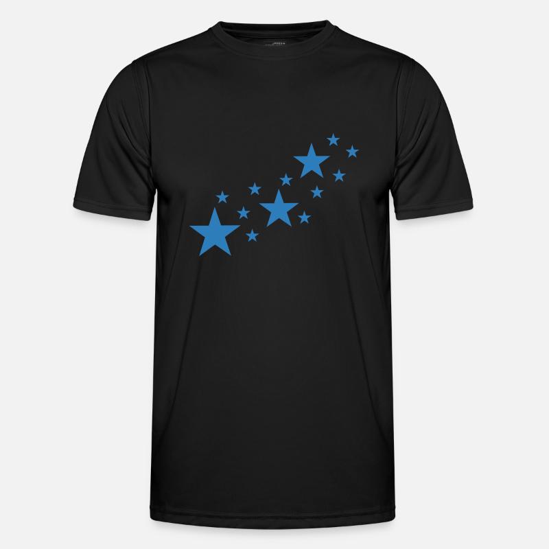 Star, stars - Men's Functional T-Shirt - black