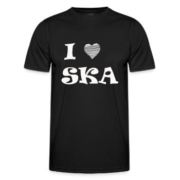 Idée cadeau t-shirt ska musique ragga - T-shirt sport Homme - noir - Devant - AI Model Male 178 dark (178cm)