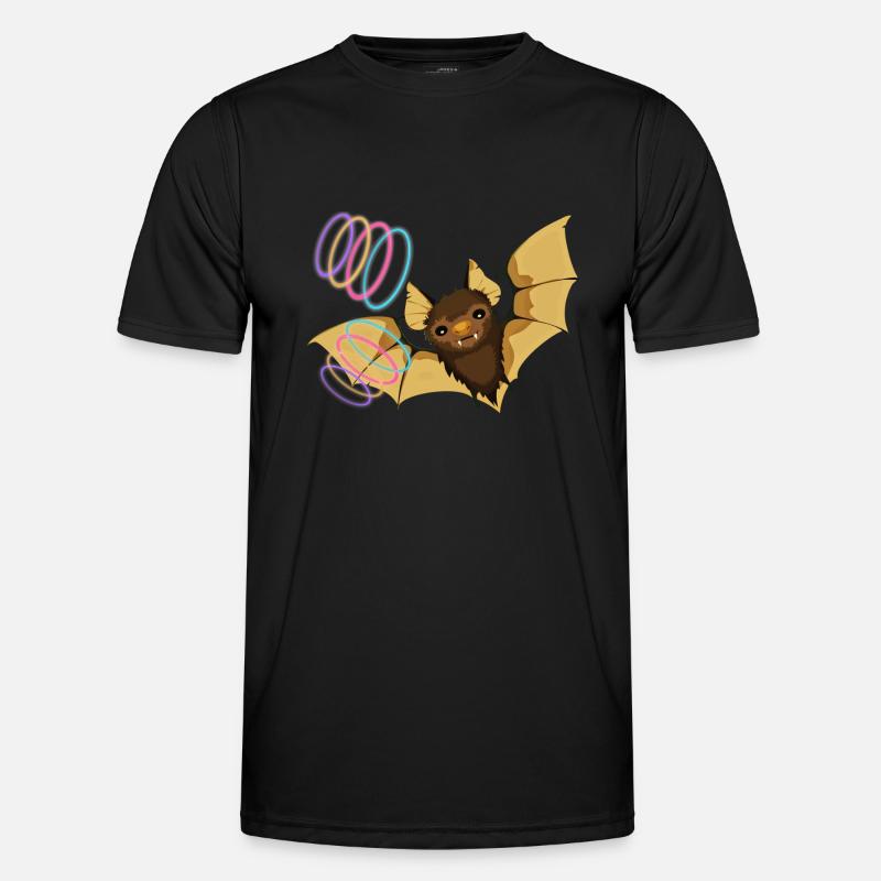 flagermus - Funktionsshirt til herrer - sort