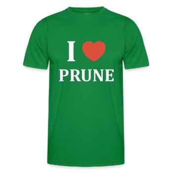 i love Prune - T-shirt sport Homme - vert - Devant - AI Model Male 178 dark (178cm)