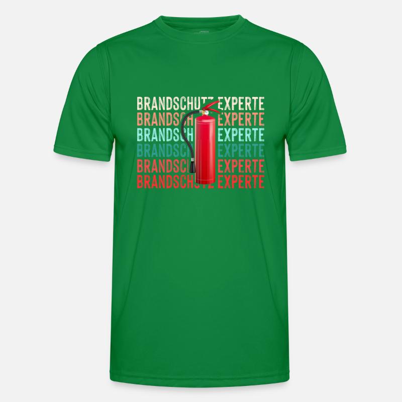 Brandschutz Experte Retro Männer Funktions-T-Shirt