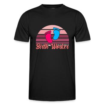 LD Work Obstetrician Obstetrician Gift - T-shirt sport Homme - noir - Devant - AI Model Male 178 dark (178cm)