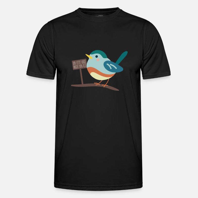 Dicker Vogel Männer Funktions-T-Shirt
