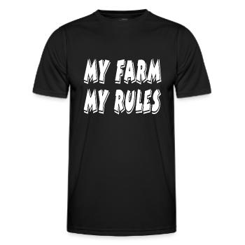 Ferme - T-shirt sport Homme - noir - Devant - AI Model Male 178 dark (178cm)