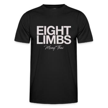 Muay Thai - Männer Funktions-T-Shirt - Schwarz - Vorne - AI Model Male 178 dark (178cm)