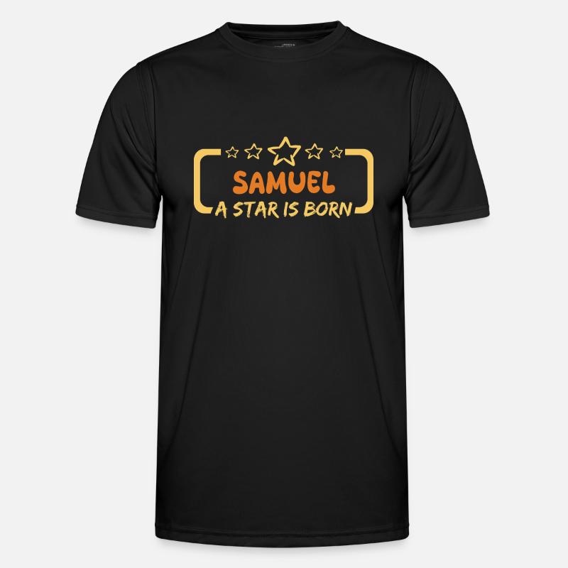 Held Samuel - Männer Funktions-T-Shirt - Schwarz