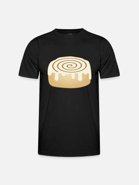 cinnamon roll - Men's Functional T-Shirt - black