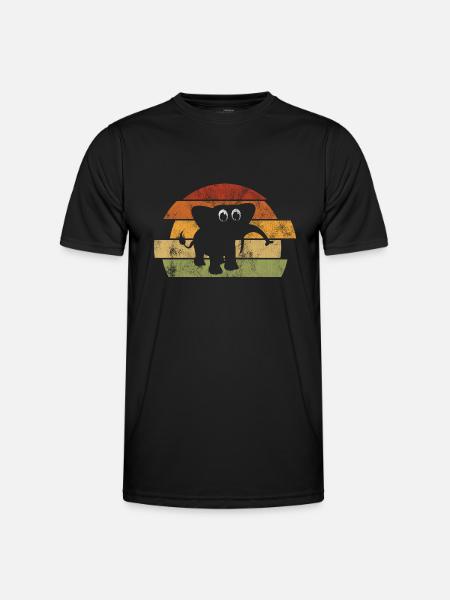 Eléphant éléphant pour enfants - T-shirt sport Homme - noir