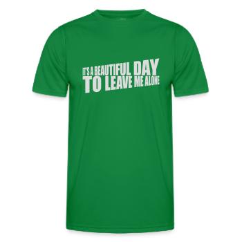 leave me alone day - Männer Funktions-T-Shirt - Kelly Green - Vorne - AI Model Male 178 dark (178cm)