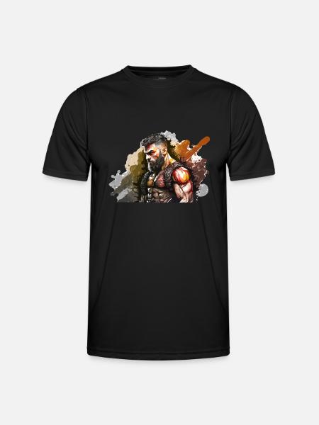 MMA - Männer Funktions-T-Shirt - Schwarz
