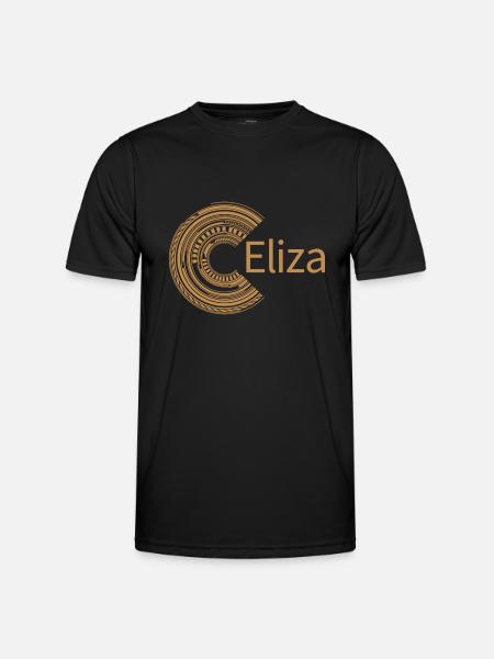 Für Eliza - Männer Funktions-T-Shirt - Schwarz