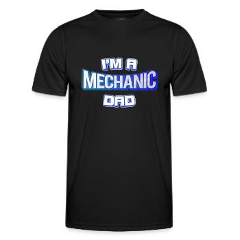 I'm A Mechanic And Dad - Männer Funktions-T-Shirt - Schwarz - Vorne - AI Model Male 178 dark (178cm)