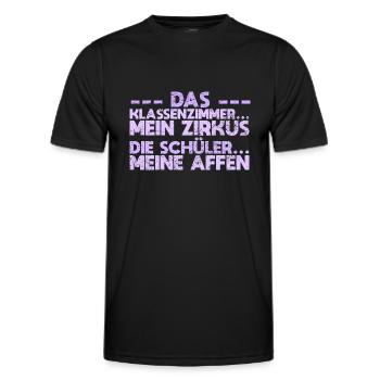 Das Klassenzimmer – Mein Zirkus, Die Schüler... - Männer Funktions-T-Shirt - Schwarz - Vorne - AI Model Male 178 dark (178cm)