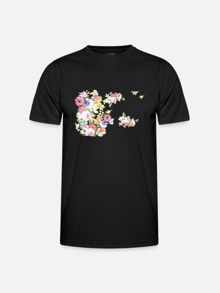 Fleurs,Fleur,Printemps,Fleurs - T-shirt sport Homme - noir