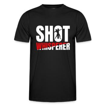 Kugelstoßen Weltrekord - Männer Funktions-T-Shirt - Schwarz - Vorne - AI Model Male 178 dark (178cm)