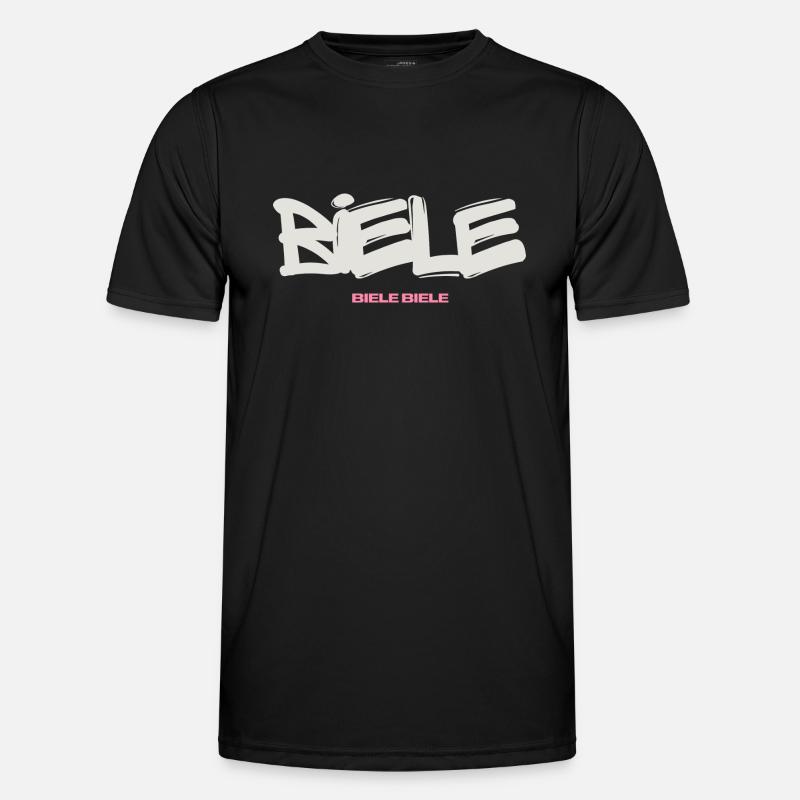 BIELE BIELE BIELE - Männer Funktions-T-Shirt - Schwarz