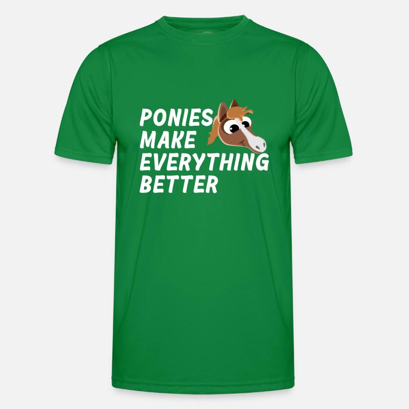 PONIES MAKE EVERYTHING BETTER PONY THERAPY Men's Functional T-Shirt