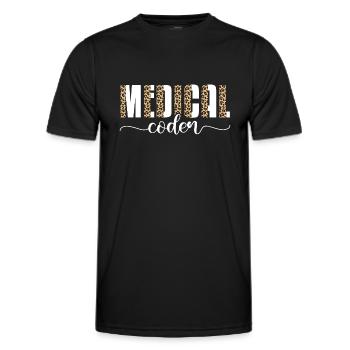 codeur médical Conception pour un codeur médical - T-shirt sport Homme - noir - Devant - AI Model Male 178 dark (178cm)