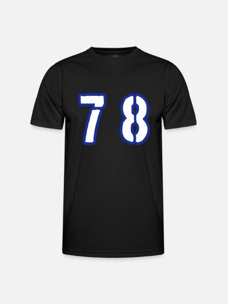 78 Number Symbol - Men's Functional T-Shirt - black