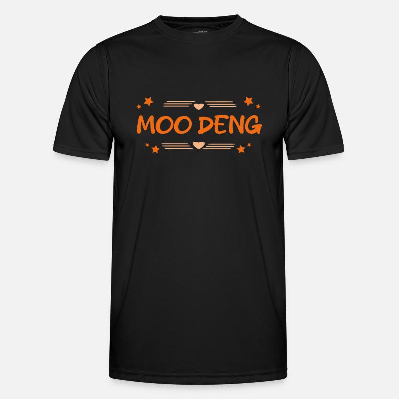 Moo Deng - Men's Functional T-Shirt - black