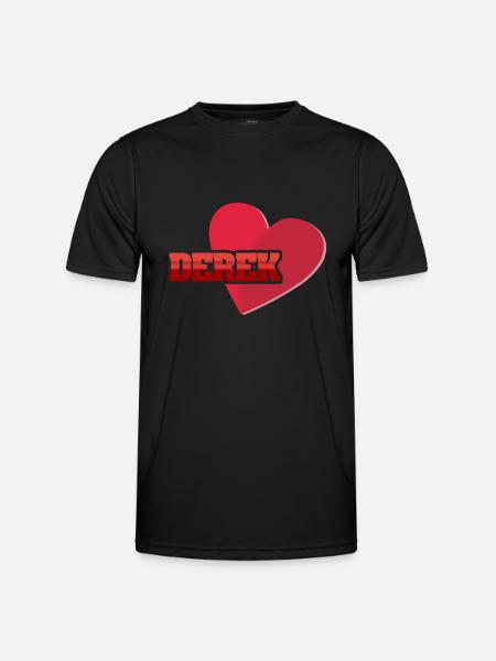 Derek as a first name - Men's Functional T-Shirt - black