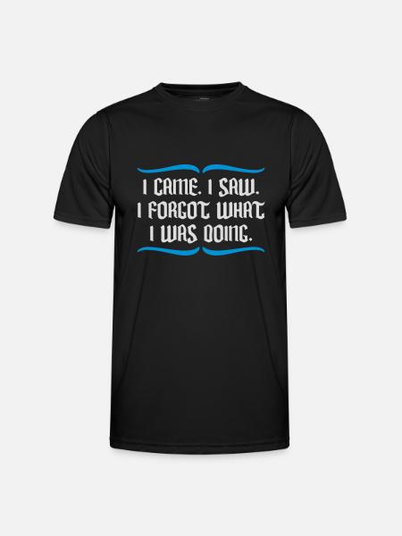 I came saw forget - Men's Functional T-Shirt - black